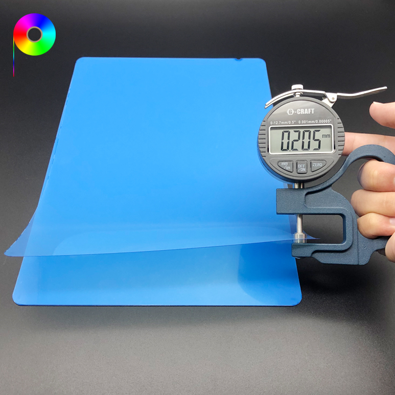 205micron inkjet medical film blue color 210micron 8.3mil A4 Blue Based PET Inkjet Medical Film for Water Based Dye and Pigment Ink