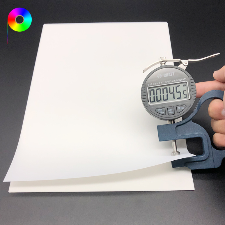 4.55mil front priting backlit film 115micron 4.55mil Front Print Backlit Printing Film with Customized/Standard Roll Width