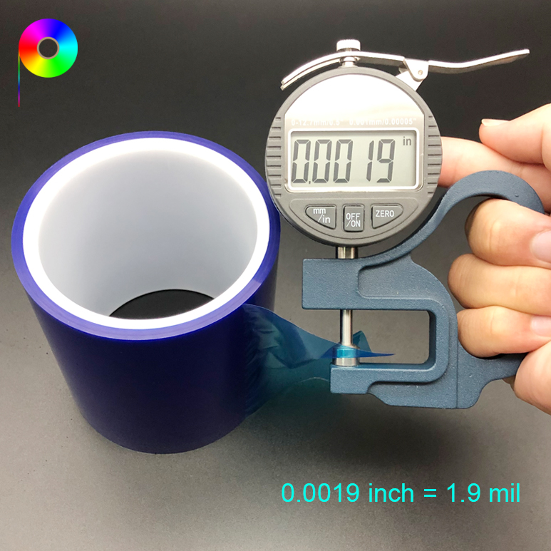PE protective film blue 1.9mil 10/20/40/60/80/120~600 g/25mm Various Adhesions 48micron PE Protective Film Blue