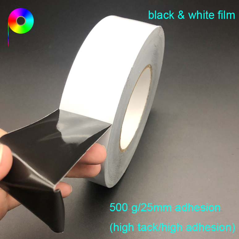 500g adhesion black and white film 75micron 500g Adhesion High Tack Black & White PE Protective Film for Aluminum Profile