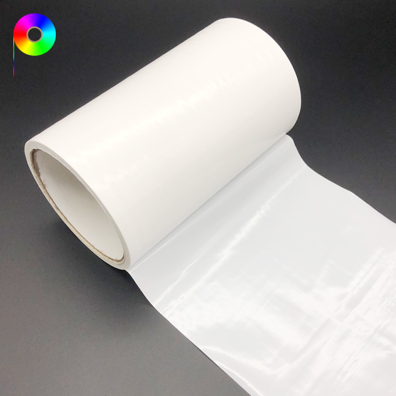 printable milky white protective film 70 micron 600 g/25mm High Adhesion Printable PE Milky White Protective Film Roll