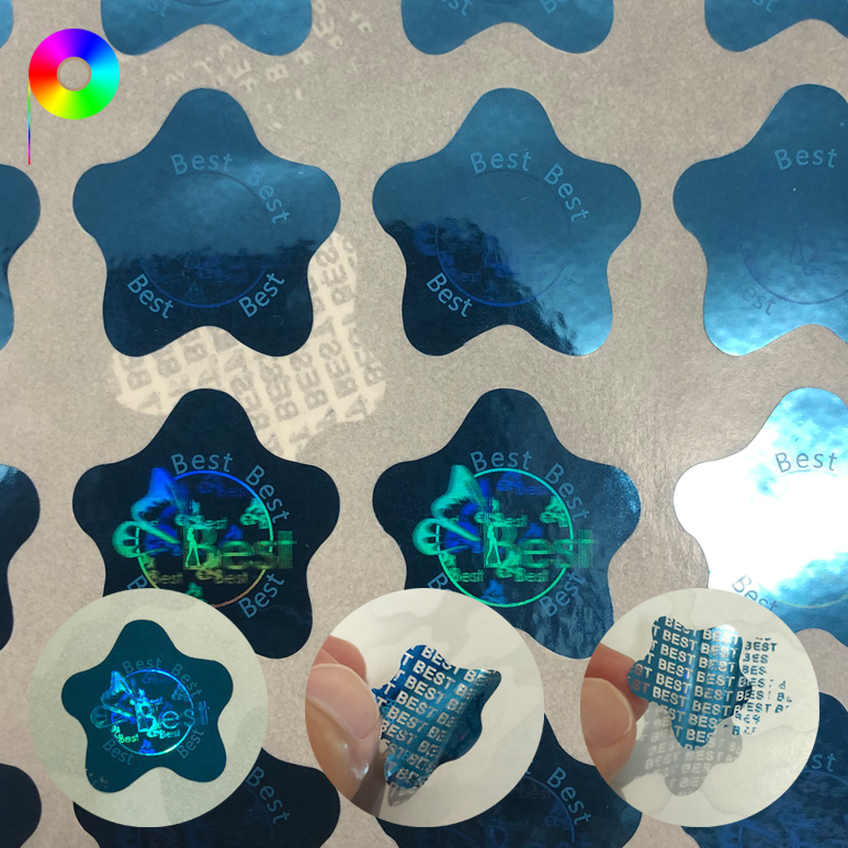 customized tamper evident hologram sticker Customized Tamper-evident Sticker with Custom Hologram Effect for Anti-fake Seal Warranty