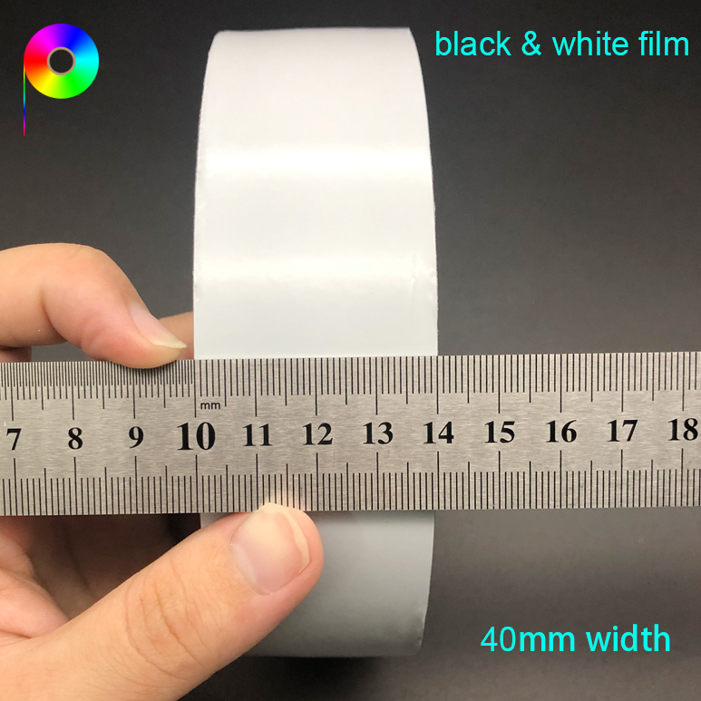 40mm black and white protective film 75micron 500g Adhesion High Tack Black & White PE Protective Film for Aluminum Profile