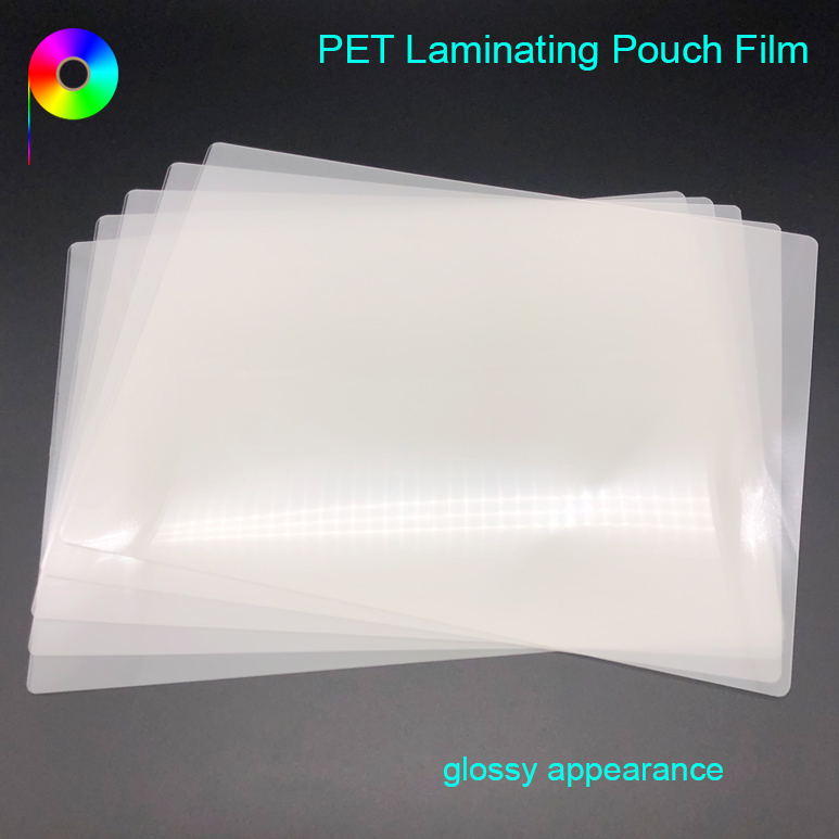 225 micron A4 Size Glossy Finish PET Lamination Pouches for Menu / Certificate Lamination