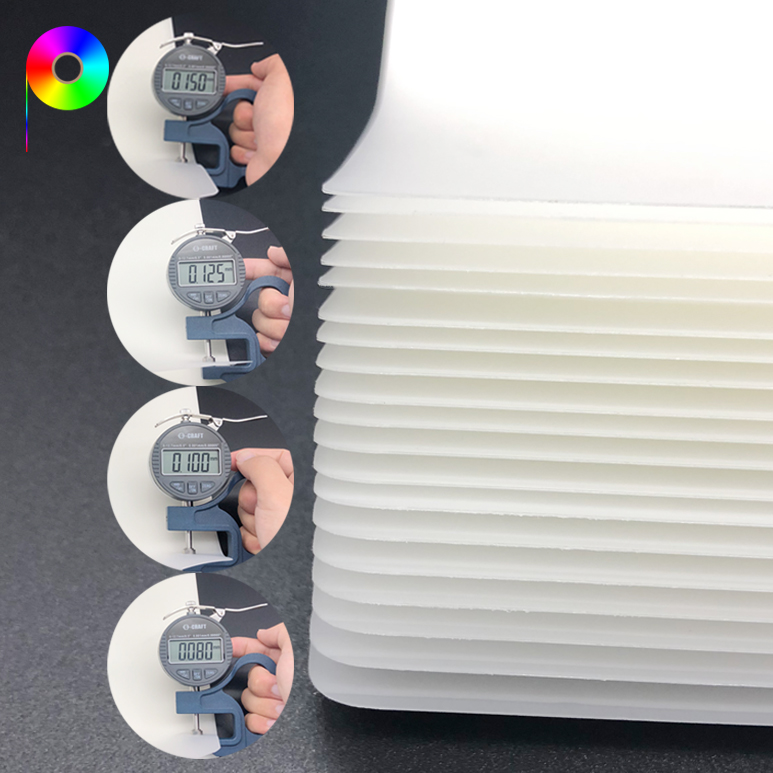 matte laminating pouches thickness