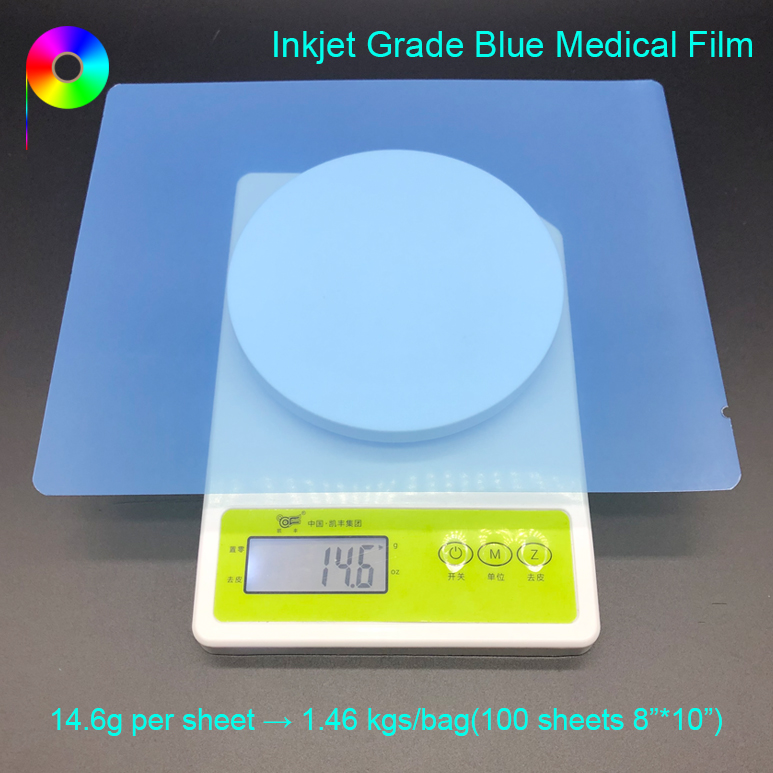 8*10" PET Material Blue Base China Inkjet Xray Printing Medical Dry X-ray Film for Medical Image Output