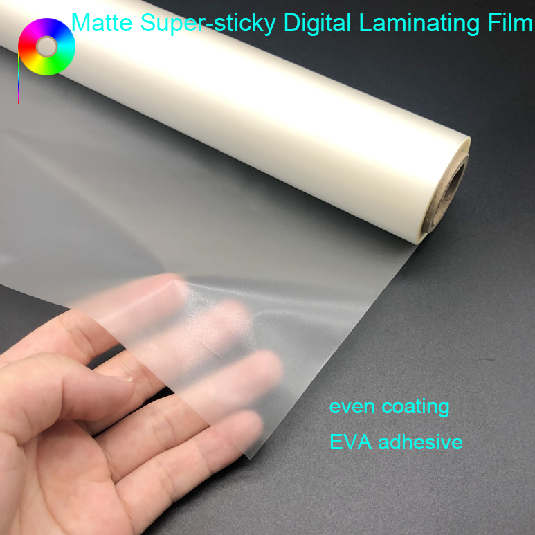 25.4mm Paper Core 25micron Matte Finish Super-sticky Digital Thermal Laminating Film Roll