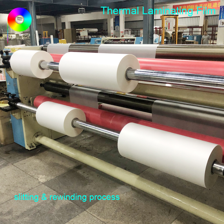 22micron 76mm Core Glossy BOPP Based Thermal Lamination Film for Prints Laminating