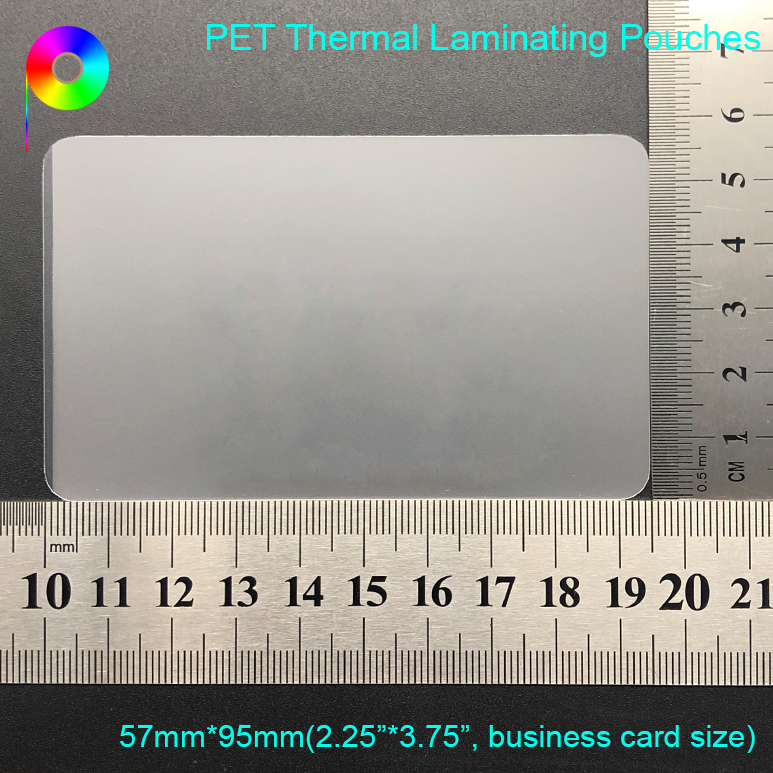 5 Mil Business Card Size 2-1/4 X 3-3/4 Glossy Thermal Laminating Pouches, Pack of 100 Sheets