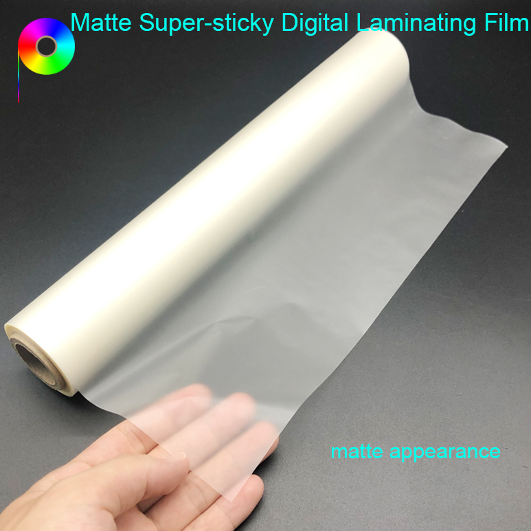 25.4mm Paper Core 25micron Matte Finish Super-sticky Digital Thermal Laminating Film Roll