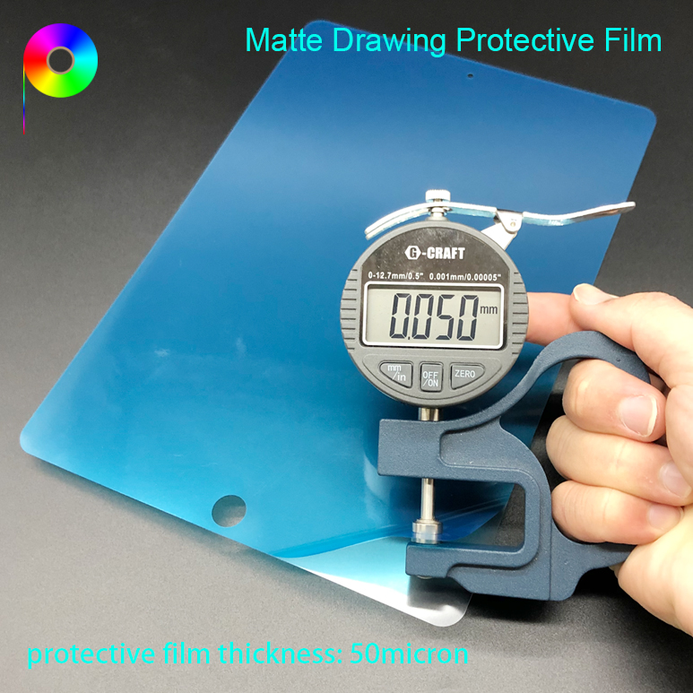 protective film thickness of matte drawing protective film 10.2" Coarse Frosted Anti-slip Matte Screen Drawing Protector for iPad 7 iPad 8 iPad 9