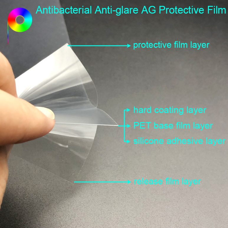anti-scratch antibacterial screen protective film Matte Finish Anti-scratch Anti-glare Antibacterial Screen Protective Film for Public Touch Screen