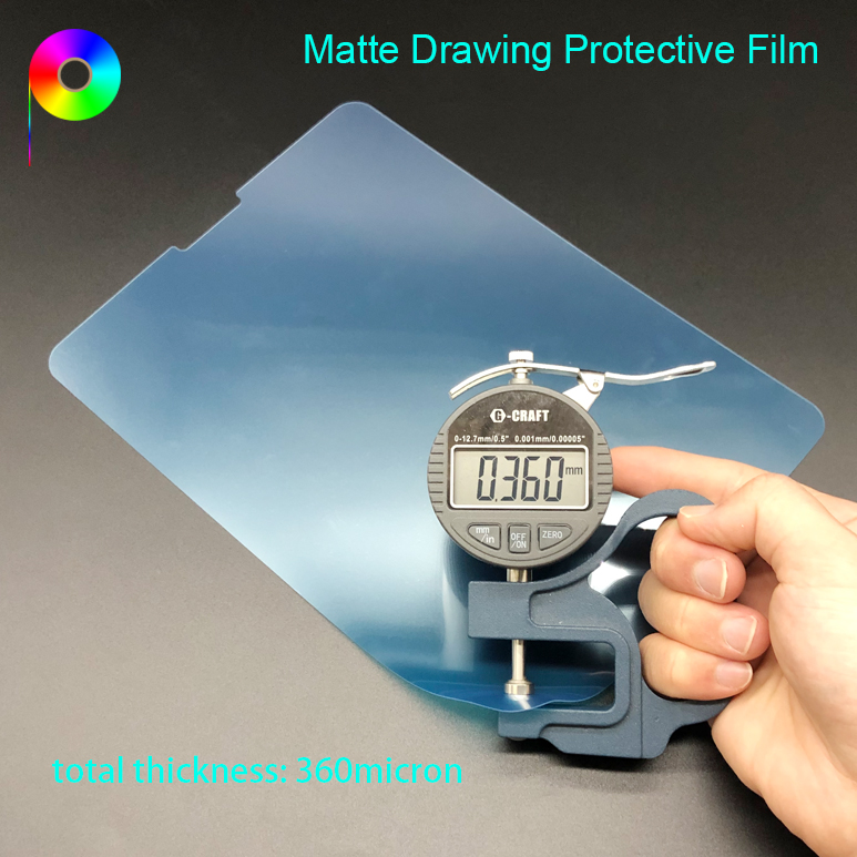 matte drawing protective film thickness Coarse Frosted Matte Anti-slip Screen Drawing Protective Film for 11" iPad Pro