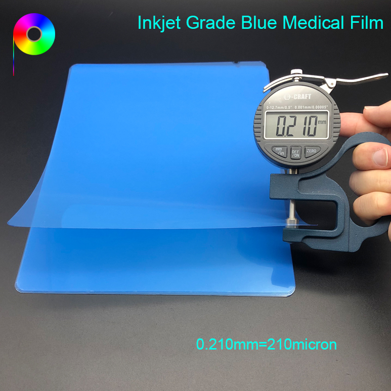 Radiology Blue Inkjet Medical X - ray Film 8*10" PET Material Blue Base China Inkjet Xray Printing Medical Dry X-ray Film for Medical Image Output