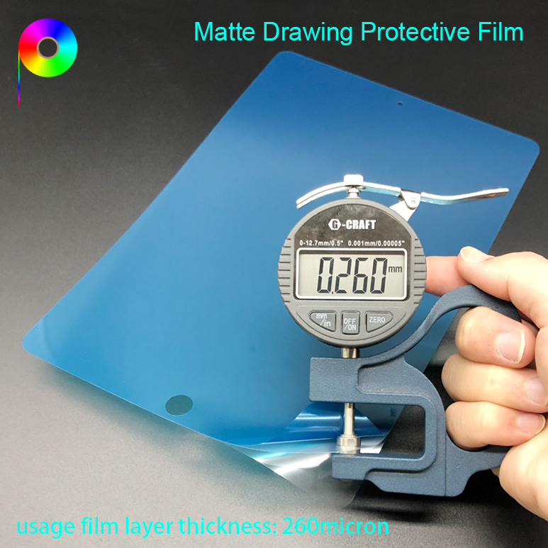 usage film layer thickness of matte drawing protective film 10.2" Coarse Frosted Anti-slip Matte Screen Drawing Protector for iPad 7 iPad 8 iPad 9