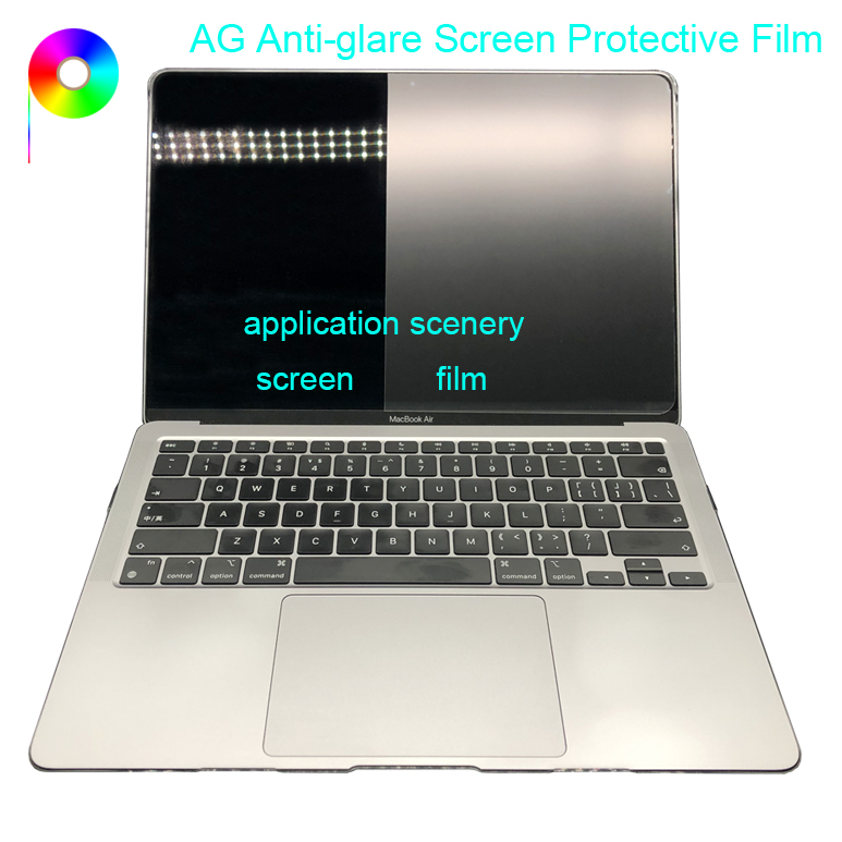 anti-glare AG protective film for laptop 345 micron 30% Haze 90% Transmittance Nano Treatment Anti-glare AG Protective Film for Display Screen
