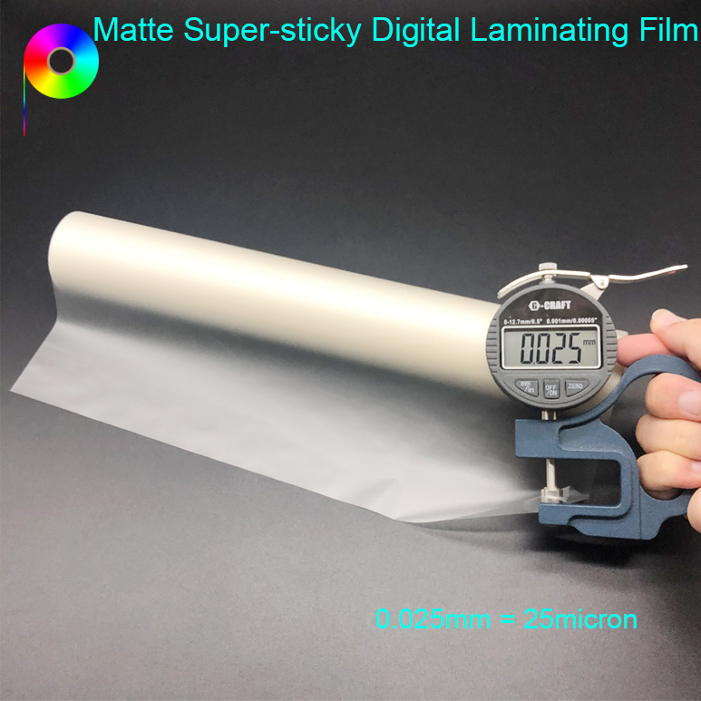 matte digital laminating film 25micron 25.4mm Paper Core 25micron Matte Finish Super-sticky Digital Thermal Laminating Film Roll