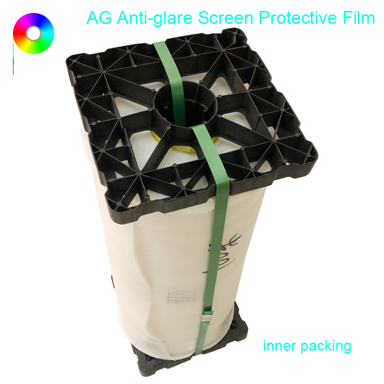 anti-glare screen protective film package 345 micron 30% Haze 90% Transmittance Nano Treatment Anti-glare AG Protective Film for Display Screen