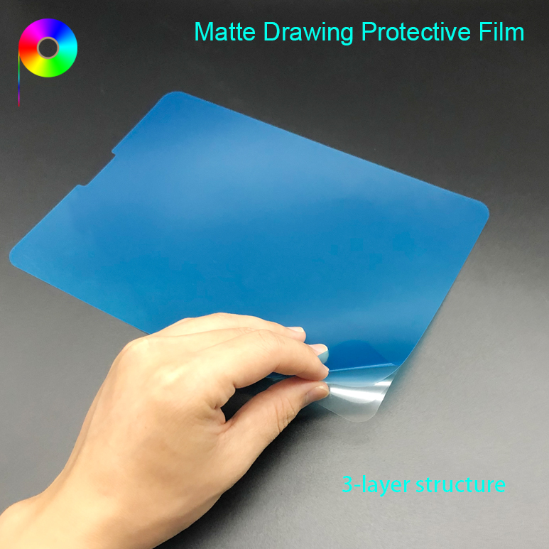 matte drawing screen protective film structure Coarse Frosted Matte Anti-slip Screen Drawing Protective Film for 11" iPad Pro