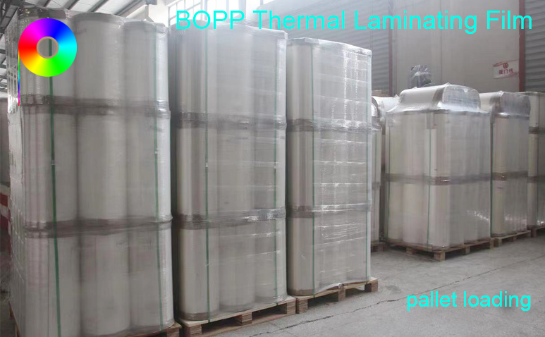 bopp thermal laminating film pallet loading