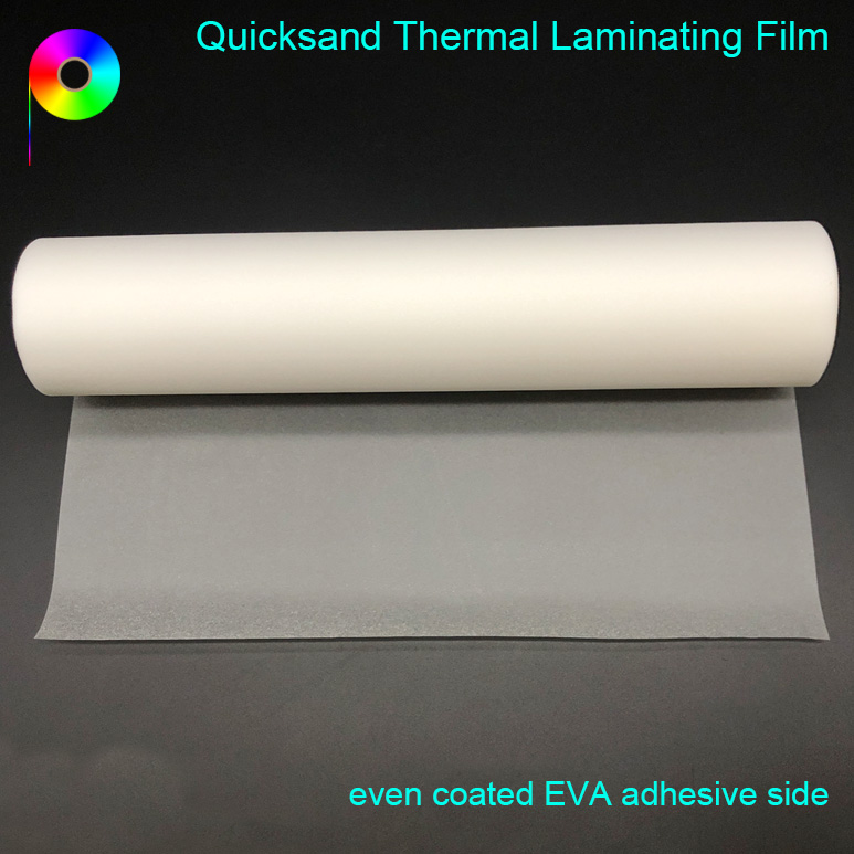 Excellent Sparkle Effect Transparent Micro-textured Embossed Quicksand Thermal Laminating Film