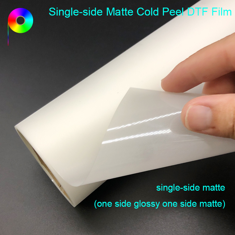 Single Side Matte Cold Peeling DTF Film Roll for DTF Printer