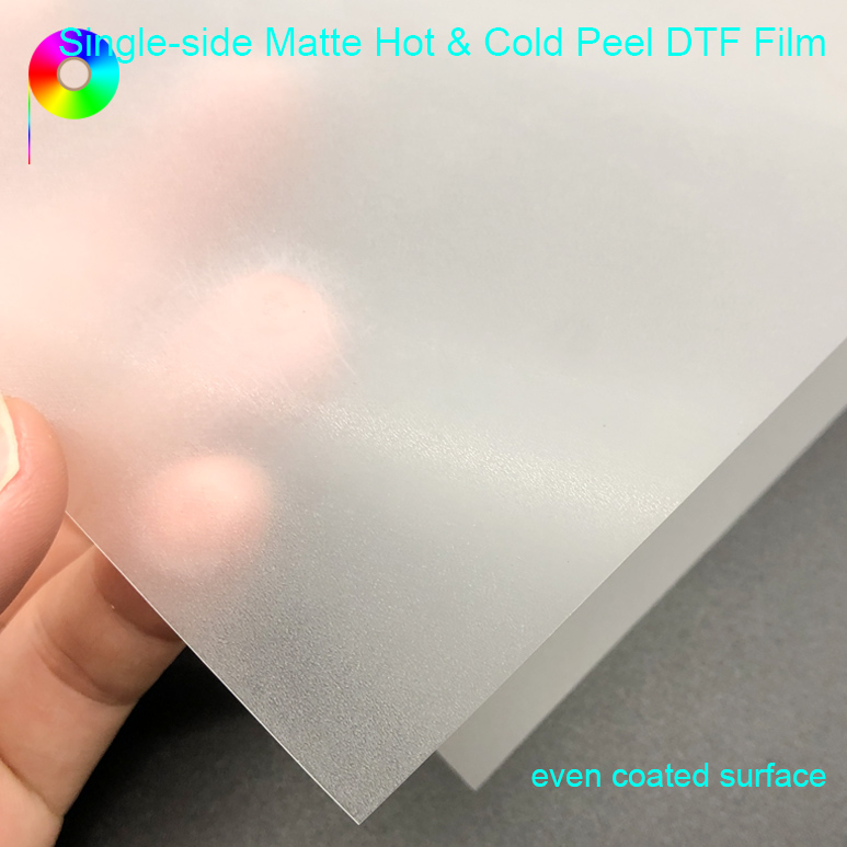 A4 Size Hot and Cold Peeling Single Matte Inkjet Printing DTF PET Film