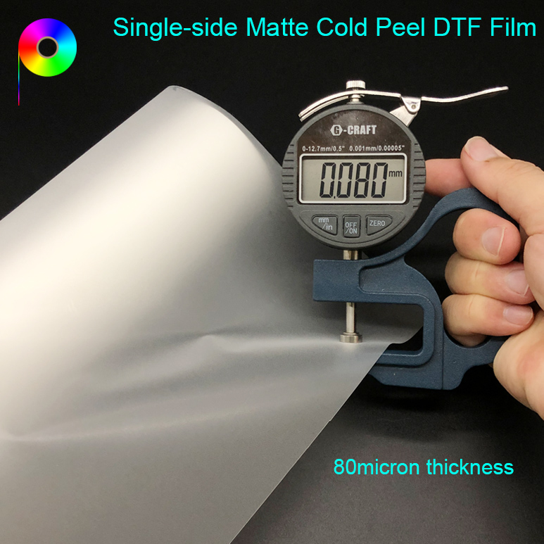 Single Side Matte Cold Peeling DTF Film Roll for DTF Printer