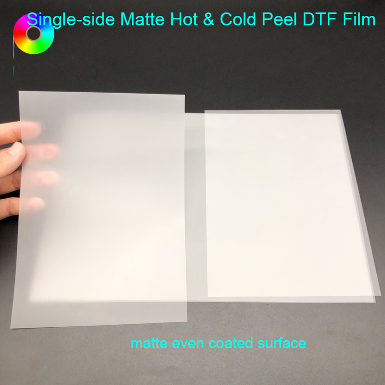 80micron Single-side Matte Hot & Cold Peel DTF Transfer Film Sheet