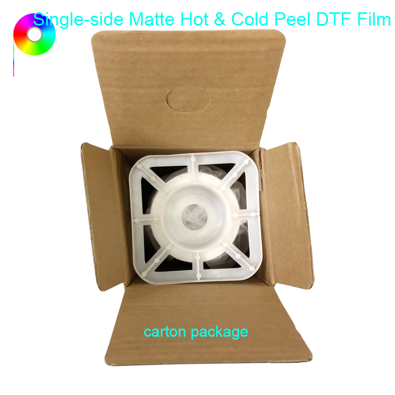 Cold & Hot Peel Single-side Matte Roll DTF Film for Clothing Products Printing