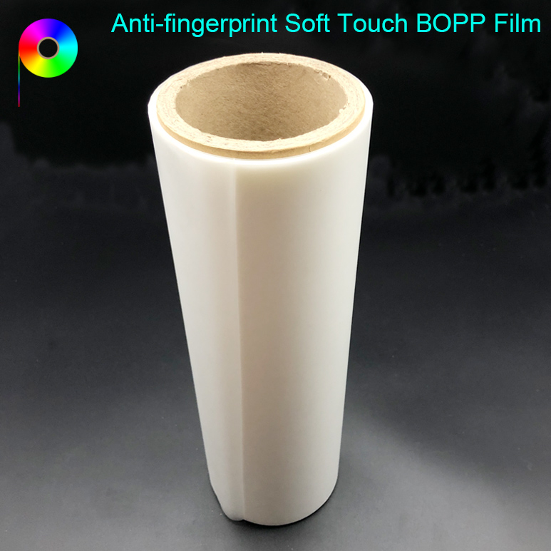 16micron Anti-fingerprint Velvet Soft Touch BOPP Film for Wet Lamination or EVA Coating