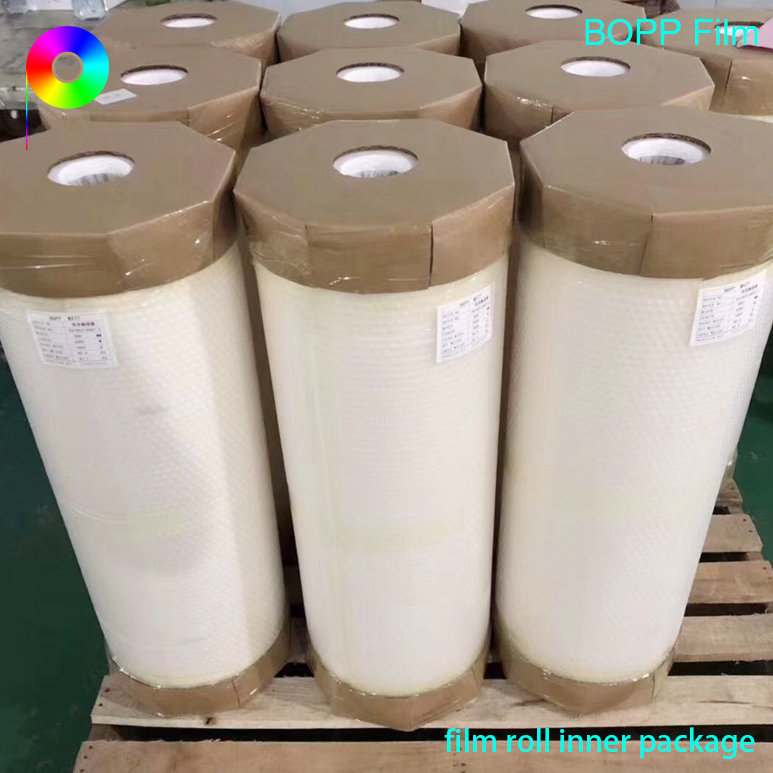 film roll inner package 16micron Soft Touch BOPP Film for Wet Lamination or Thermal Lamination Film Production