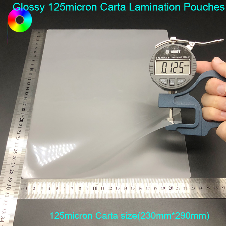 125micron 5mil Clear Glossy Hot Letter Carta Laminating Pouches 9 x 11–1/2" 230*290mm