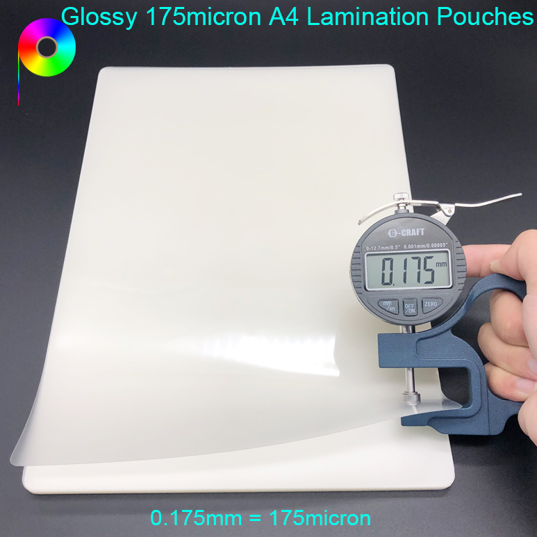 7mil 8.5''*11.9'' 175micron A4 PET Laminating Pouch Film Glossy for Lamination