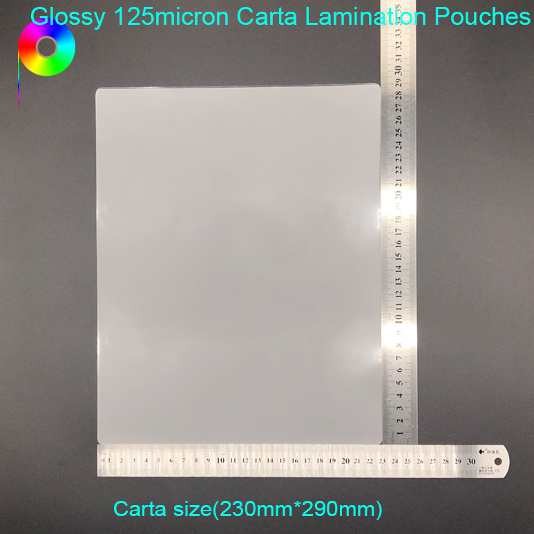 125micron 5mil Clear Glossy Hot Letter Carta Laminating Pouches 9 x 11–1/2" 230*290mm