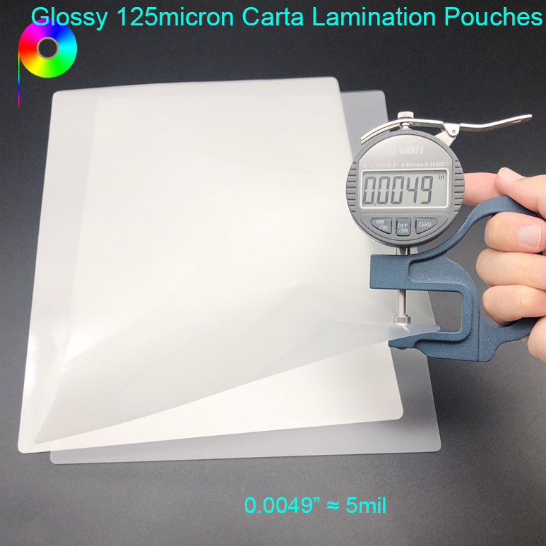 125micron 5mil Clear Glossy Hot Letter Carta Laminating Pouches 9 x 11–1/2" 230*290mm