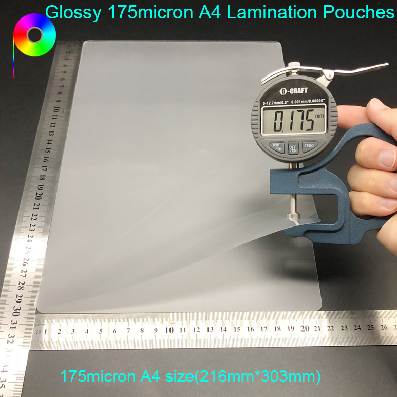 7mil 8.5''*11.9'' 175micron A4 PET Laminating Pouch Film Glossy for Lamination