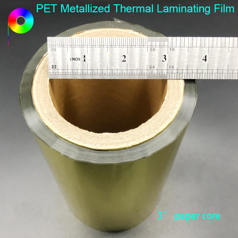 Gold Color PET Metallized Thermal Laminating Film for Prints' Lamination