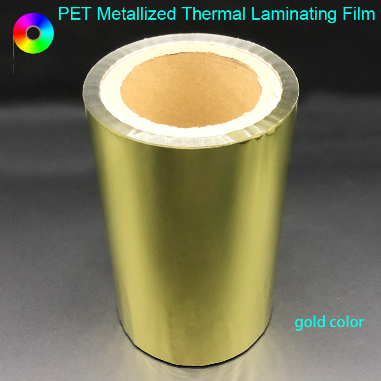 Gold Color PET Metallized Thermal Laminating Film for Prints' Lamination