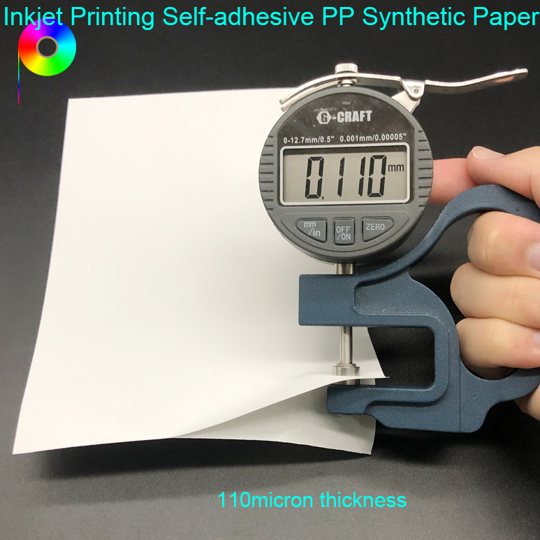 110micron Inkjet Printing Self-Adhesive PP Synthetic Paper Matte Finish