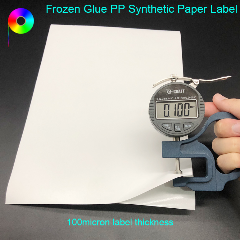 Frozen Glue Matte 100micron PP Synthetic Paper Label for Inkjet Printer