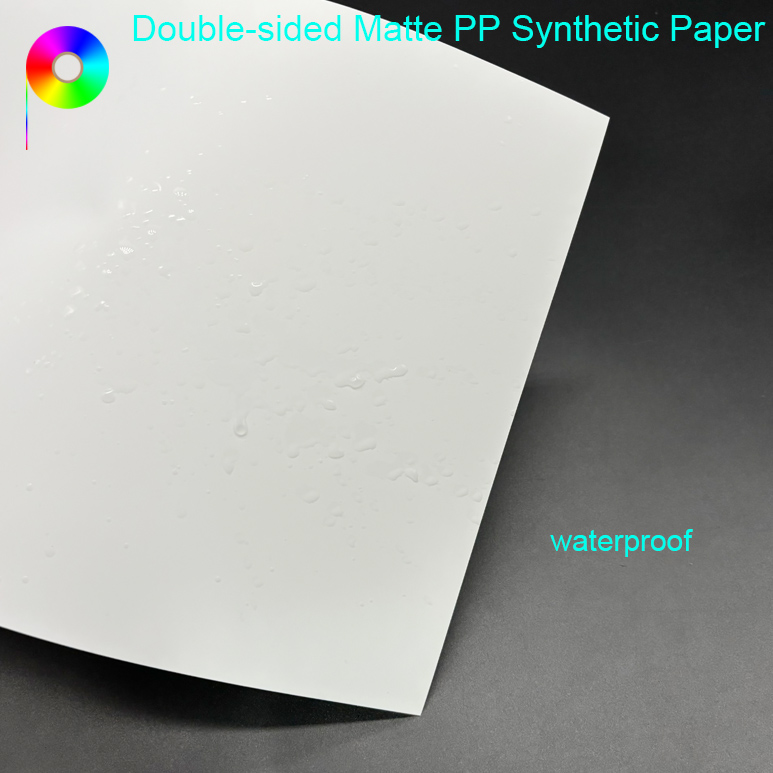 110gsm 150μm Double-Sided Matte PP Synthetic Paper for Thermal Transfer Ribbon Printing