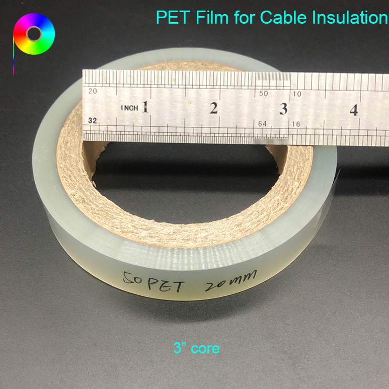 3” core Custom Size Electrical Grade 50micron Polyester Film for Insulation Purposes