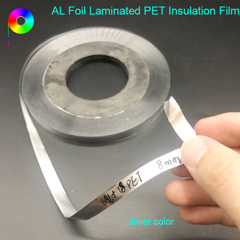aluminum foil mylar insulation film 6AL+18PET Aluminum Foil Mylar Insulation Film for Communication Cable