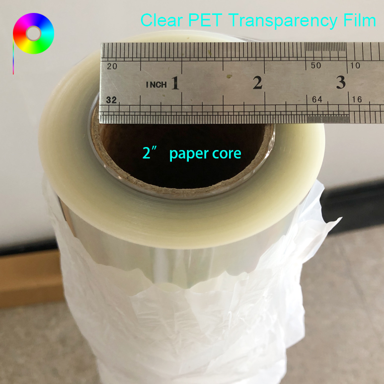 Clear PET Inkjet Film Roll For Commercial Inkjet Printer