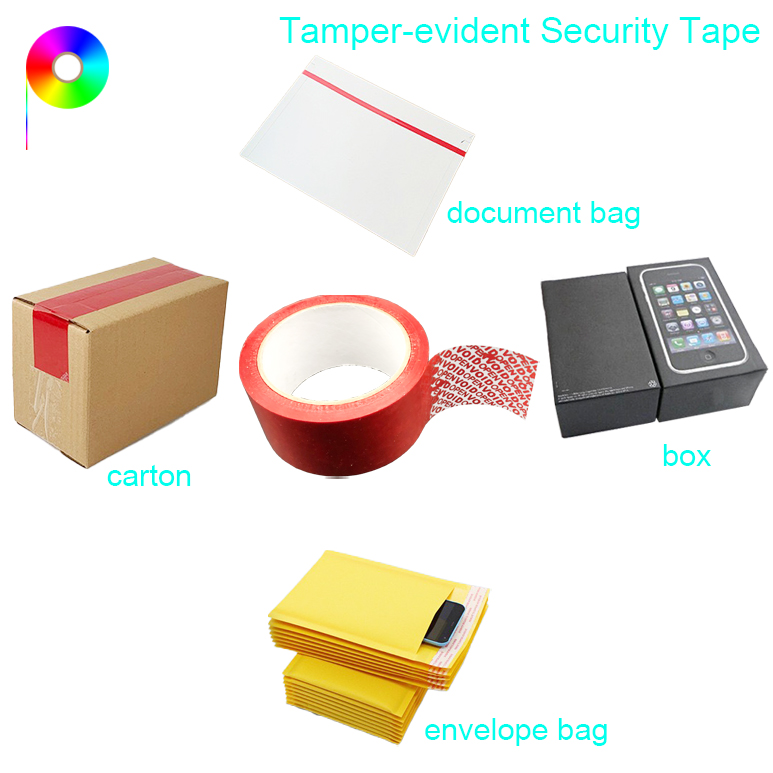 tamper-evident security tape usage Red/Blue/White/Yellow Color VOIDOPEN Generic Tamper-evident Security Tape