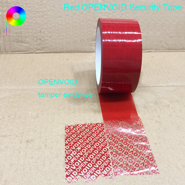 OPENVOID tamper evidence Red/Blue/White/Yellow Color VOIDOPEN Generic Tamper-evident Security Tape