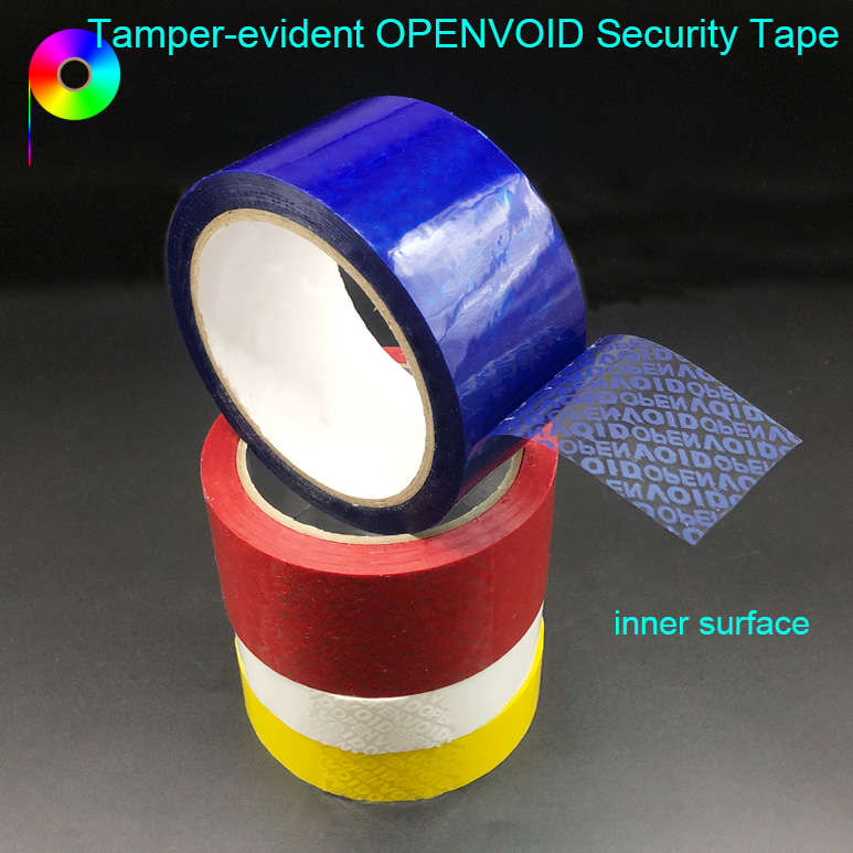 inner surface Red/Blue/White/Yellow Color VOIDOPEN Generic Tamper-evident Security Tape