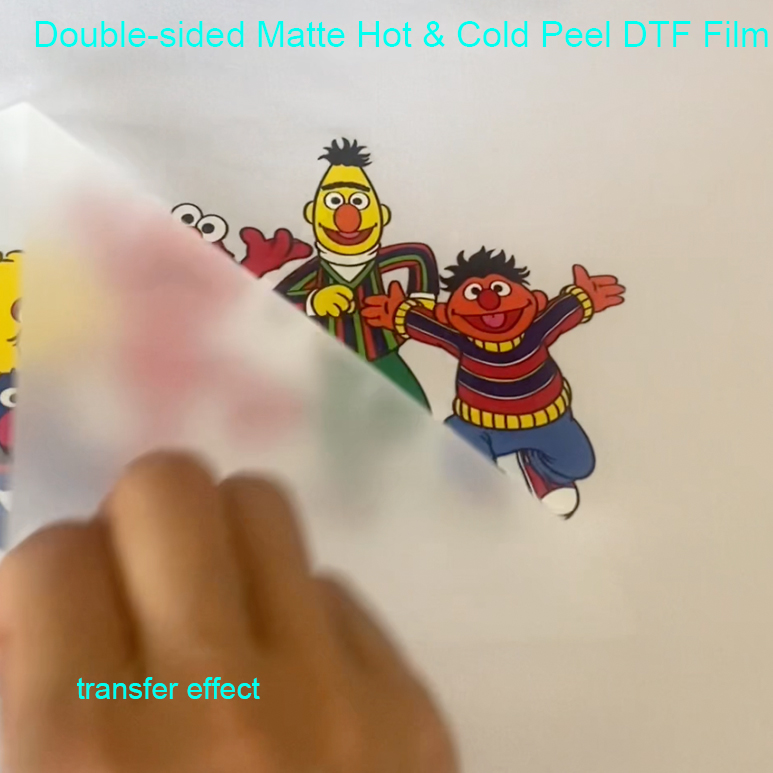 Premium Quality 60cm*100m Hot&Cold Peel Both Sides Matte DTF Film