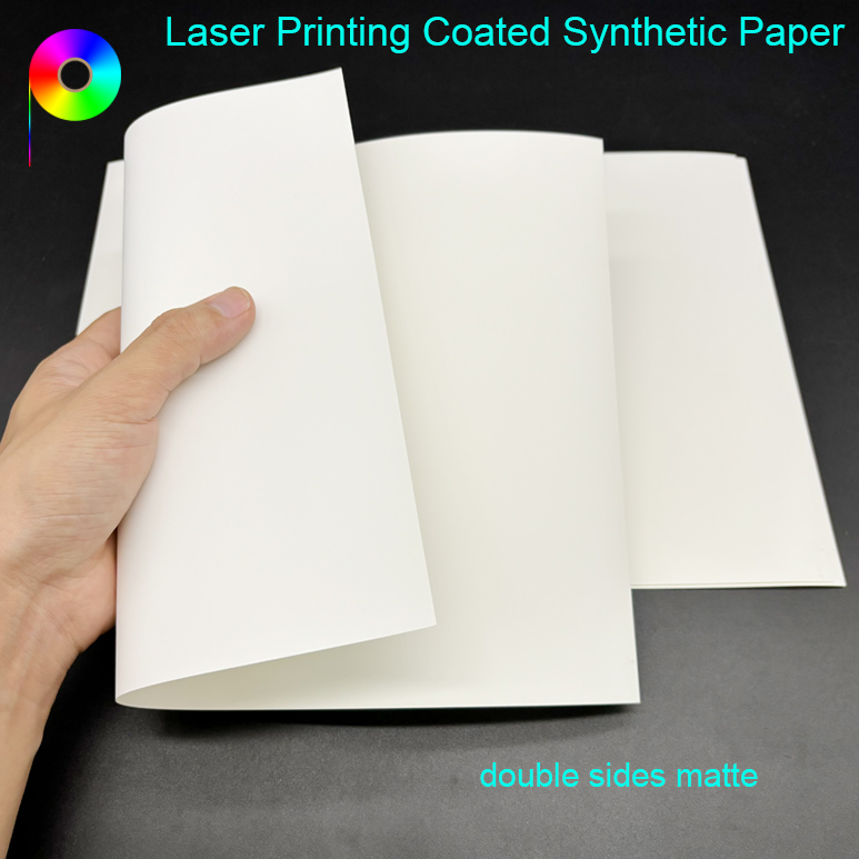 300GSM 300micron Matte Finish Laser Printing Synthetic Paper For Menu Printing